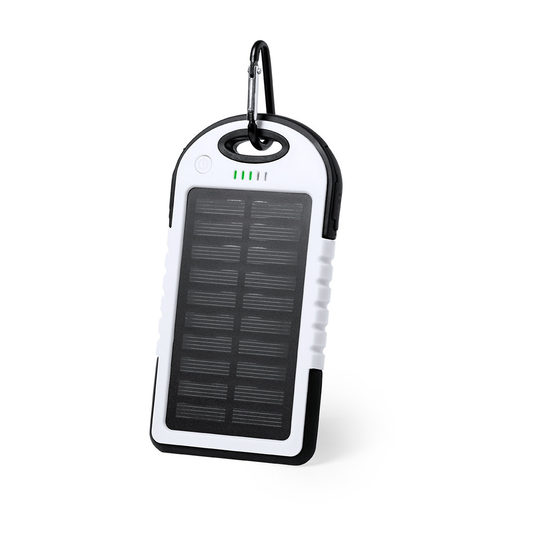 Solar-powerbank-met-karabijnhaak-4000-mAh-bedrukken-wit