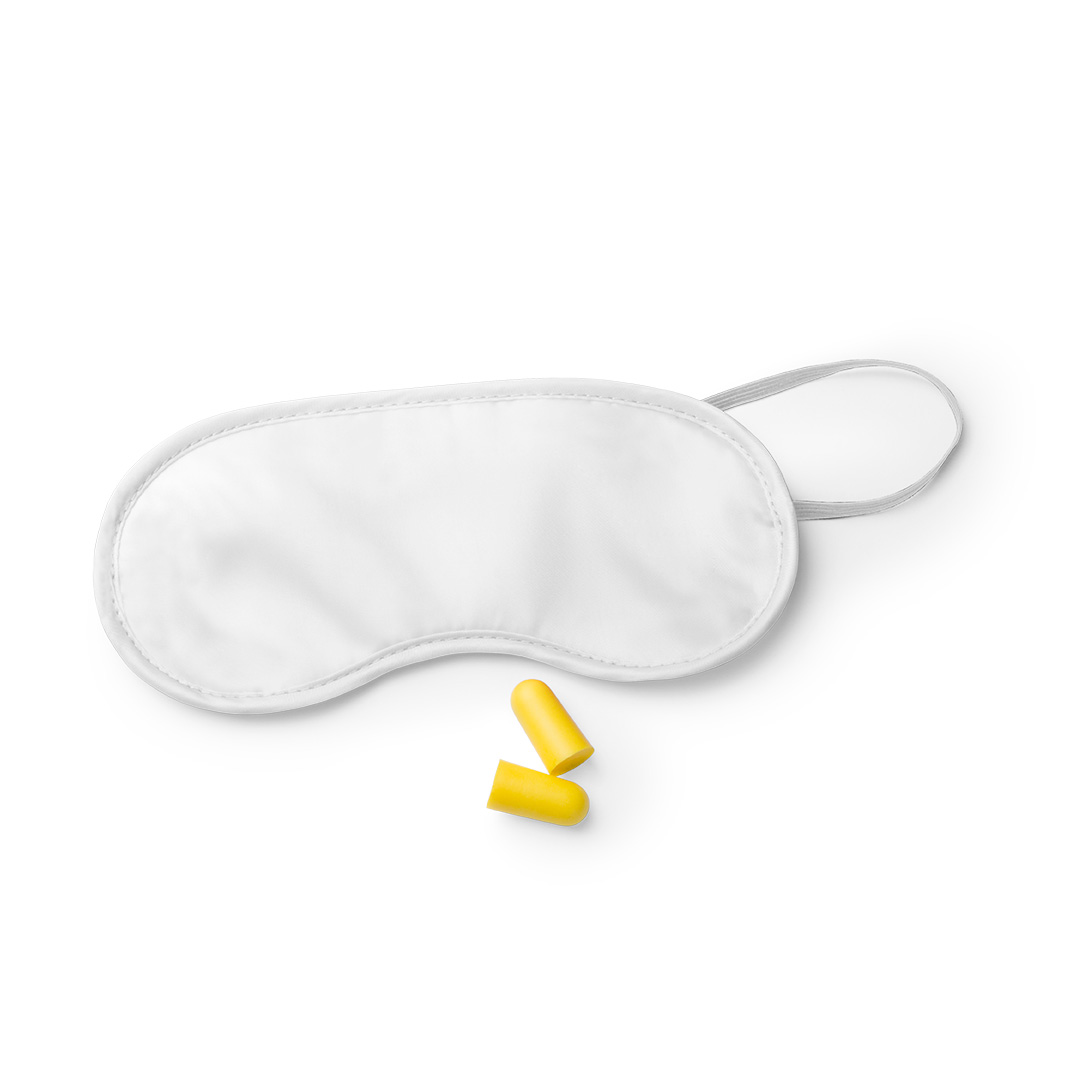 Foam-oordopjes-met-slaapmasker-reisset-bedrukken-wit