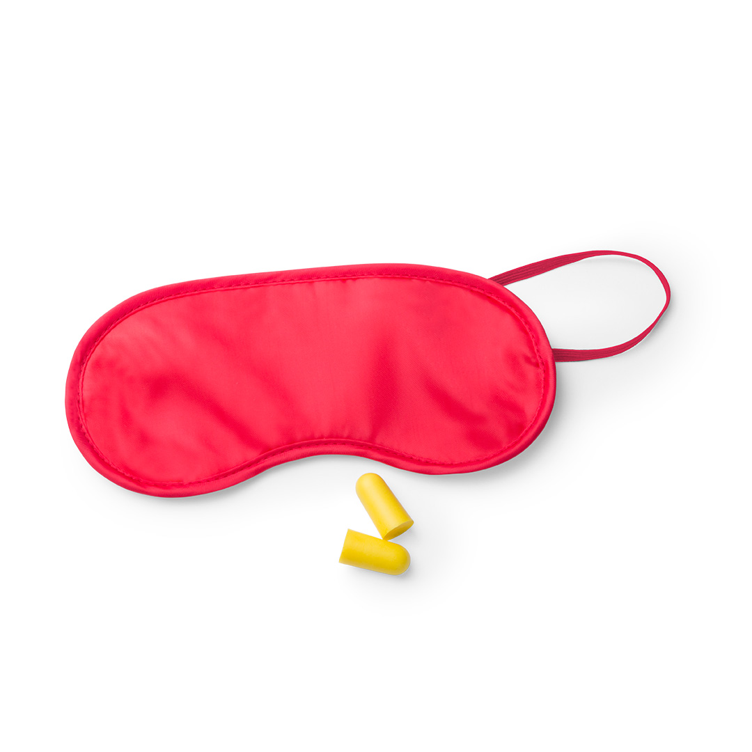 Foam-oordopjes-met-slaapmasker-reisset-bedrukken-rood