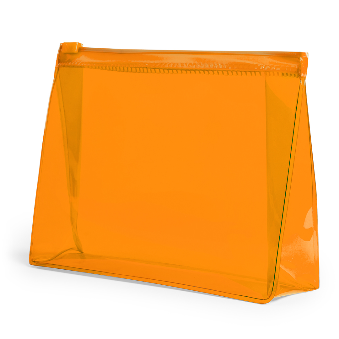 Toilettas-met-waterdichte-schuifsluiting-PVC-bedrukken-oranje