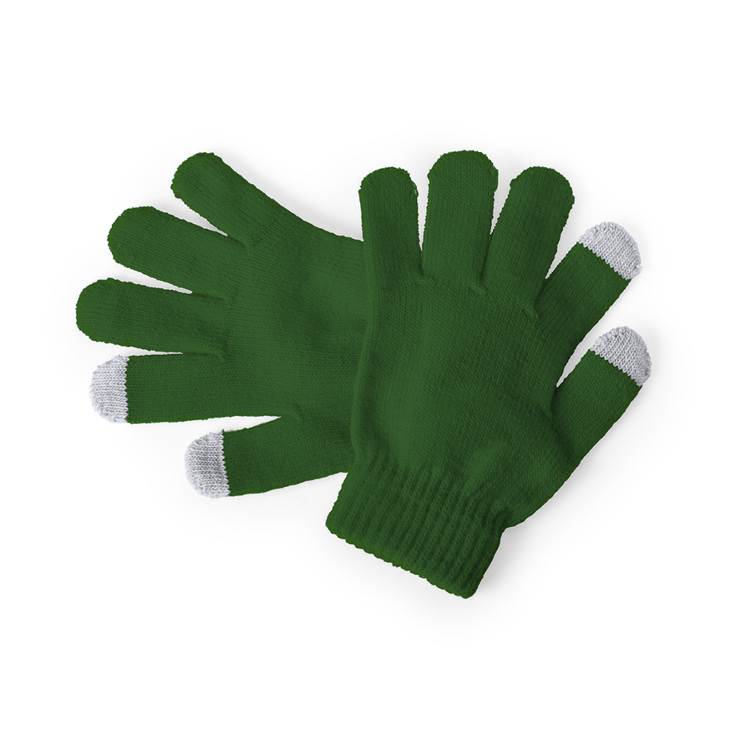 Touchscreen-handschoenen-voor-kinderen-Acryl-bedrukken-groen