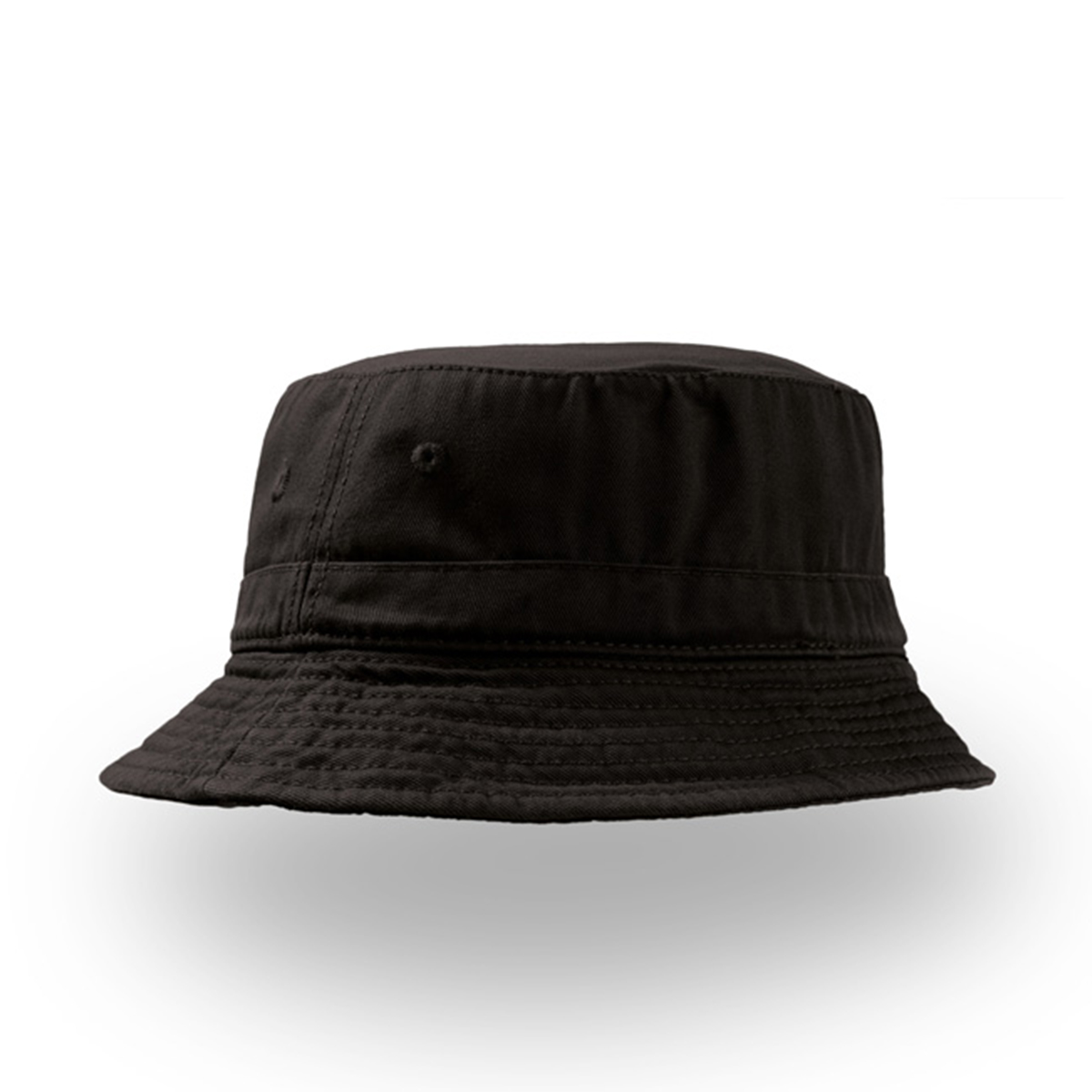Atlantis-vissershoedje-Unisex-Katoen-290-gm-bedrukken-zwart