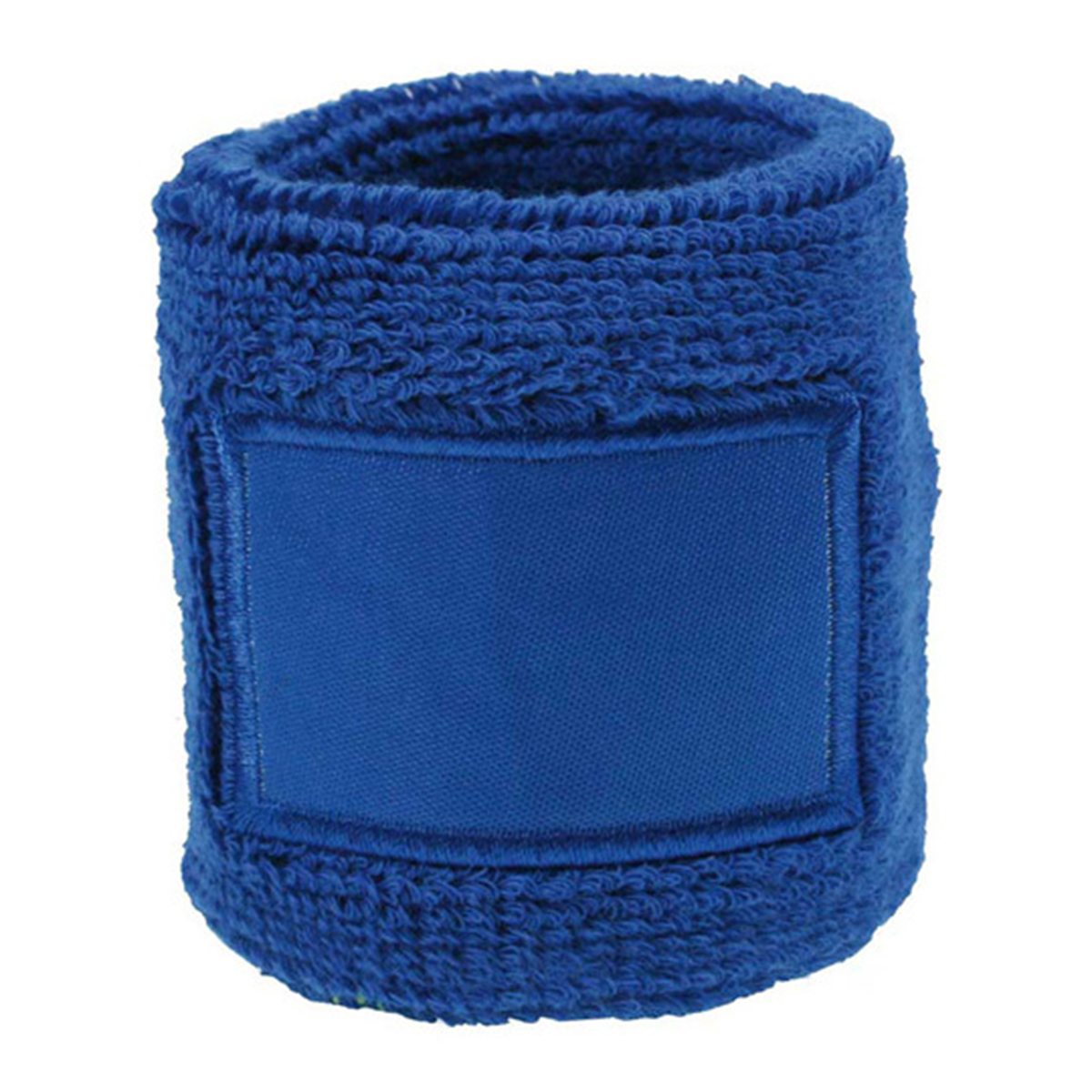 Zweetbandje-met-patch-katoen-bedrukken-blauw