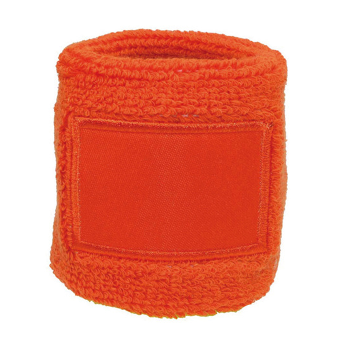 Zweetbandje-met-patch-katoen-bedrukken-oranje