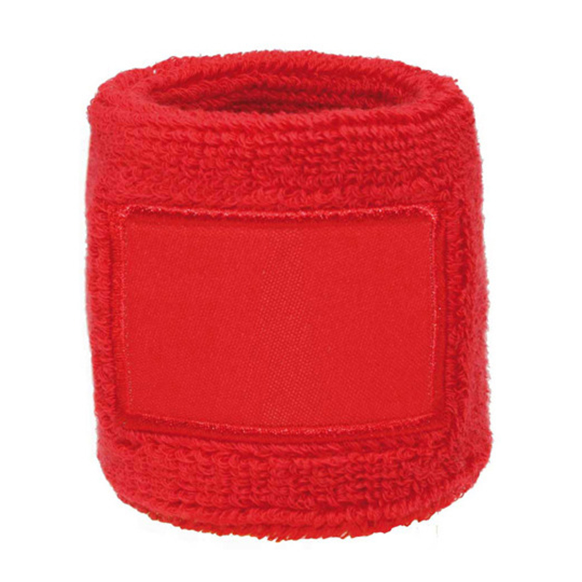 Zweetbandje-met-patch-katoen-bedrukken-rood