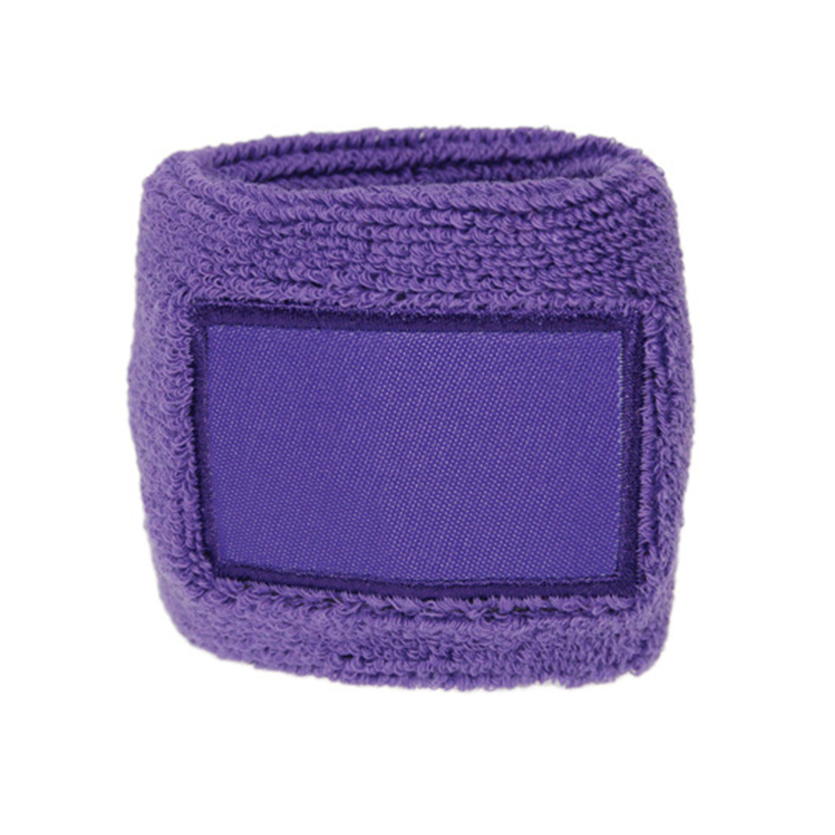 Zweetbandje-met-patch-katoen-bedrukken-paars