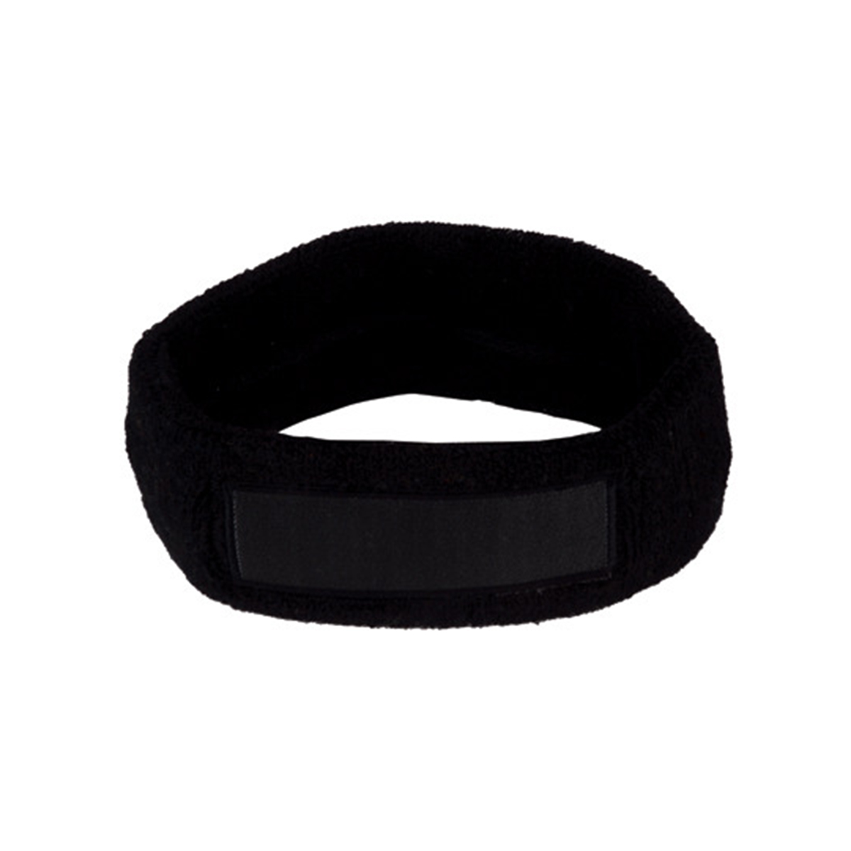 Hoofdzweetband-katoen-One-size-bedrukken-zwart