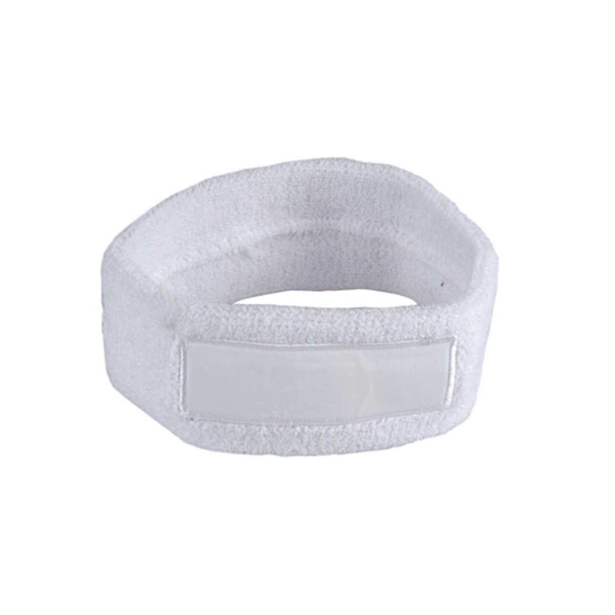 Hoofdzweetband-katoen-One-size-bedrukken-wit