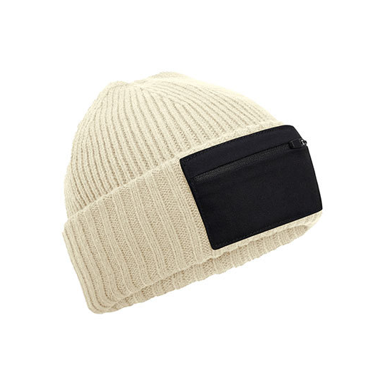 RPET-beanie-Patch-met-ritssluiting-bedrukken-beige