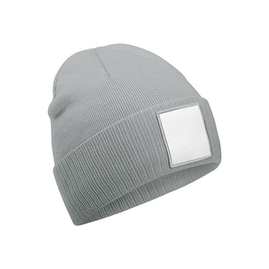 RPET-beanie-Microfleece-voering-bedrukken-grijs