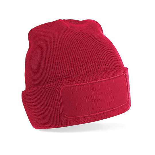 Original-acryl-beanie-Met-patch-bedrukken-rood