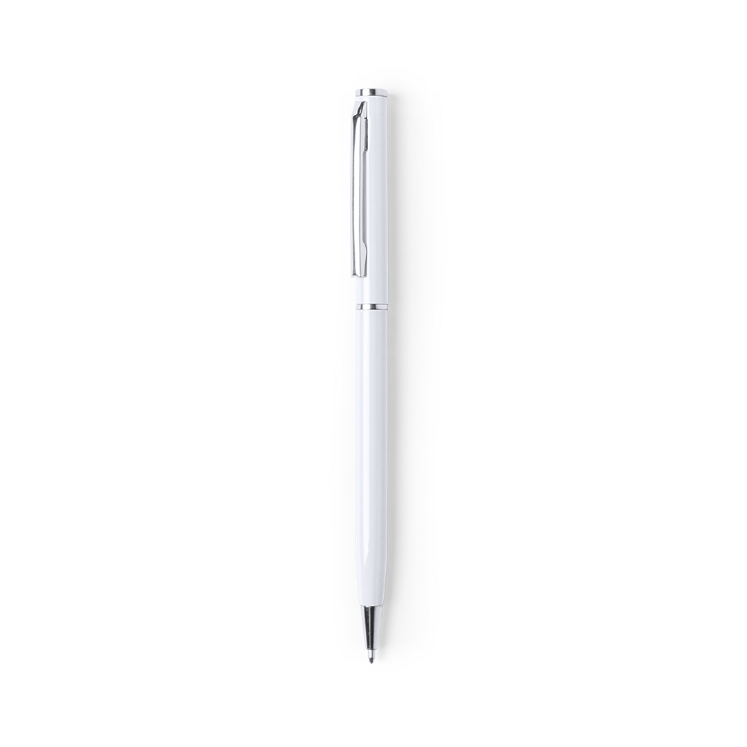 Aluminium-balpen-met-glanzende-afwerking-Chroom-bedrukken-wit
