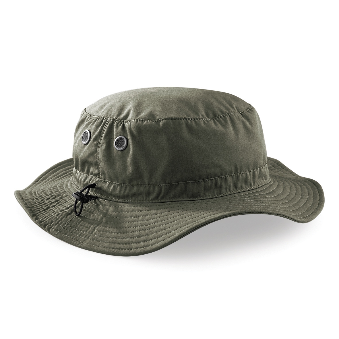 Beechfield-bucket-hat-safari-hoed-Verstelbaar-bedrukken-donkergroen