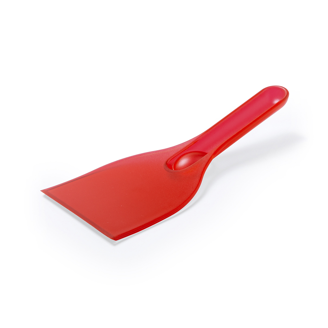 IJskrabber-met-handgreep-Kunststof-bedrukken-rood