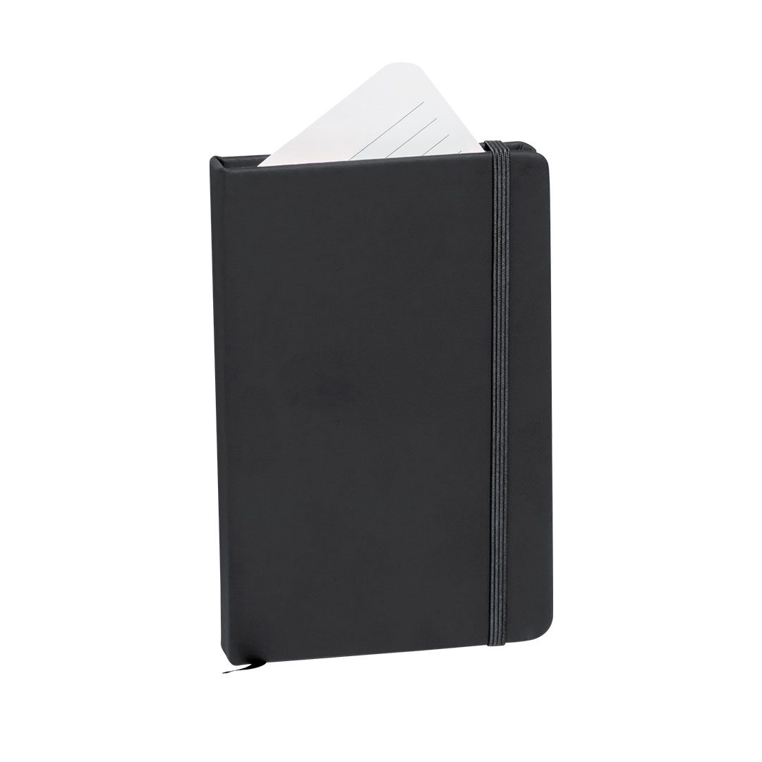 A6-hardcover-notitieboek-PU-leer-100-vellen-bedrukken-zwart
