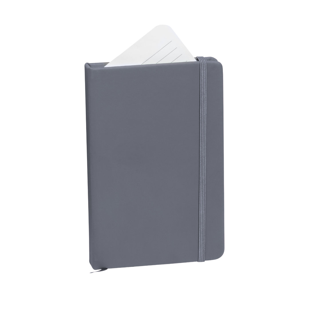 A6-hardcover-notitieboek-PU-leer-100-vellen-bedrukken-grijs