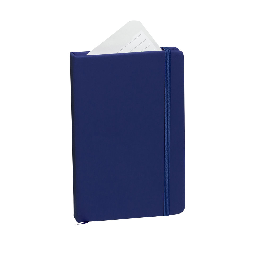 A6-hardcover-notitieboek-PU-leer-100-vellen-bedrukken-donkerblauw