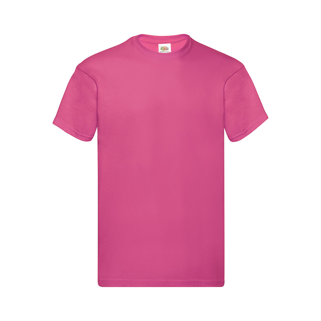 Fruit-of-the-Loom-Original-T-shirt-Unisex-145-gm2-bedrukken-fuchsia