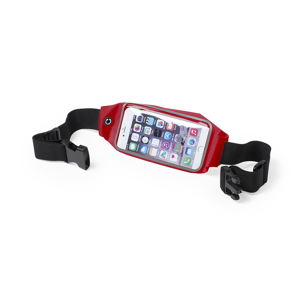 Heuptasje-voor-smartphone-Lycra-bedrukken-rood