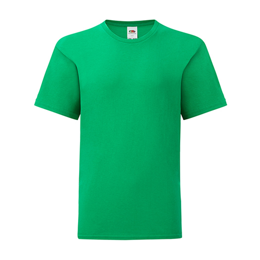 Fruit-of-the-Loom-Iconic-T-shirt-Kids-150-gm2-bedrukken-kelly-green