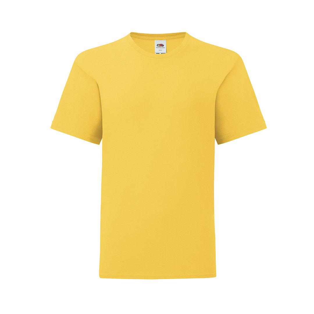 Fruit-of-the-Loom-Iconic-T-shirt-Kids-150-gm2-bedrukken-sunflower