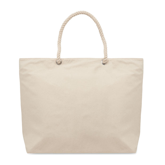 Katoenen-strandkoeltas-220-gm-55-x-39-cm-bedrukken-beige