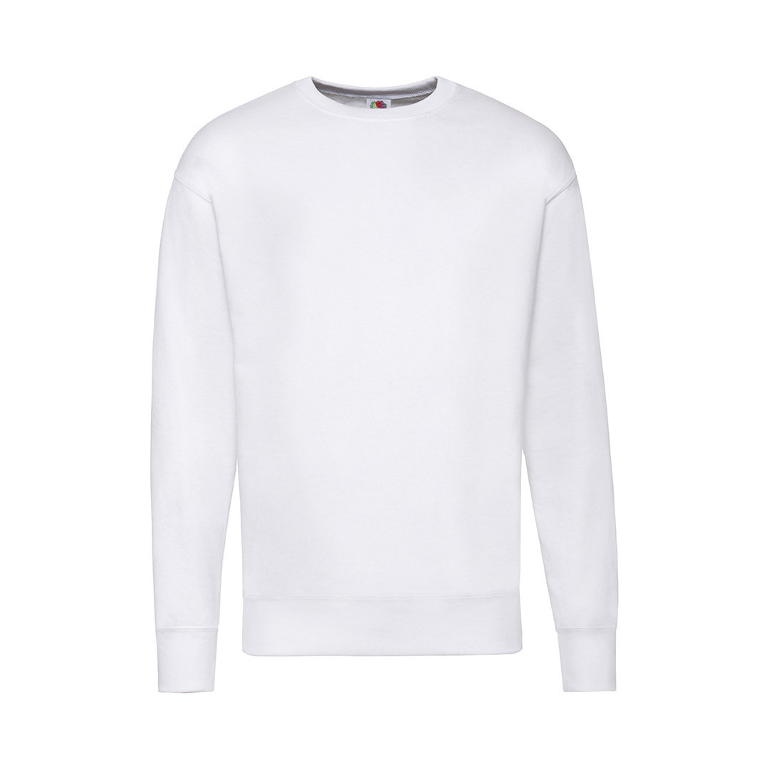 Fruit-of-the-Loom-lightweight-sweater-Unisex-240-gm-bedrukken-white