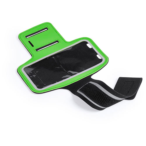 Reflecterende-smartphone-sportarmband-6-inch-bedrukken-groen