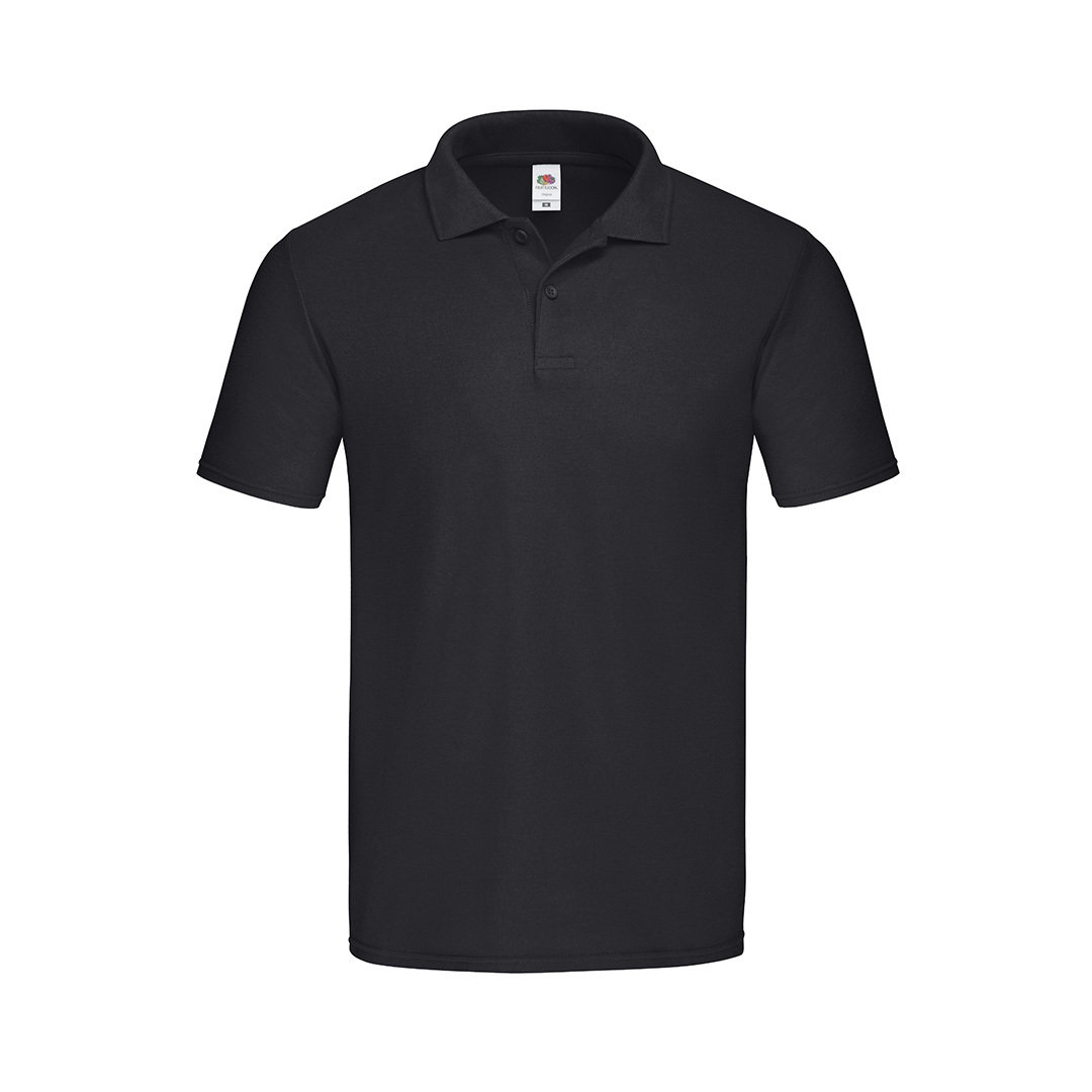 Fruit-of-the-Loom-Original-polo-Unisex-185-gm-bedrukken-black