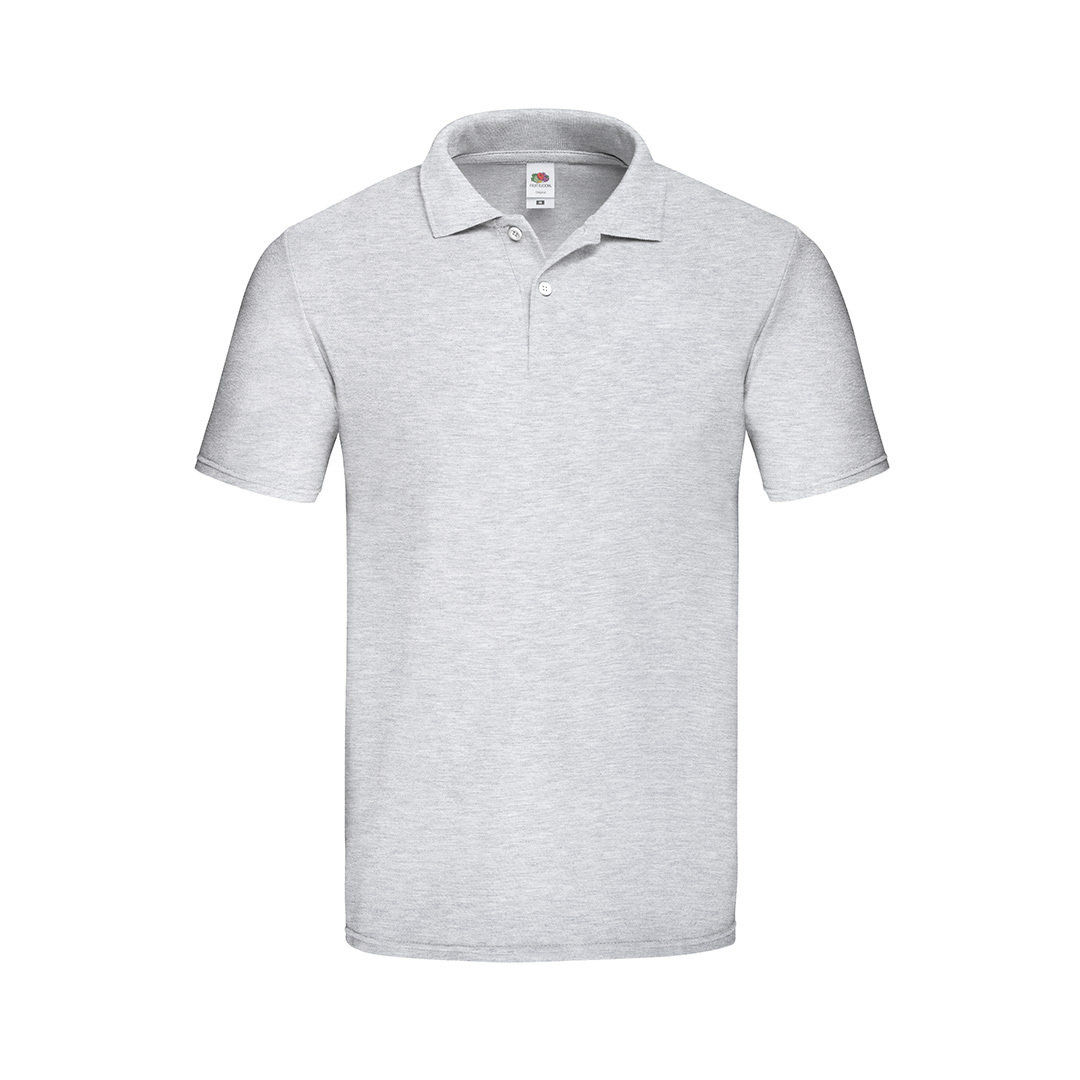 Fruit-of-the-Loom-Original-polo-Unisex-185-gm-bedrukken-heather-grey