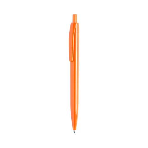 Balpen-met-glanzende-afwerking-Blauwe-inkt-bedrukken-oranje