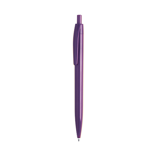 Balpen-met-glanzende-afwerking-Blauwe-inkt-bedrukken-paars