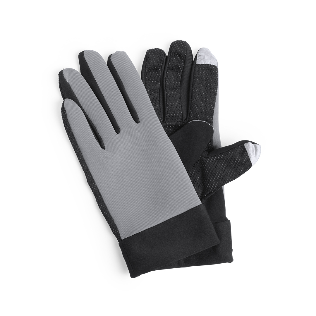 Touchscreen-sporthandschoenen-Lycra-bedrukken-grijs