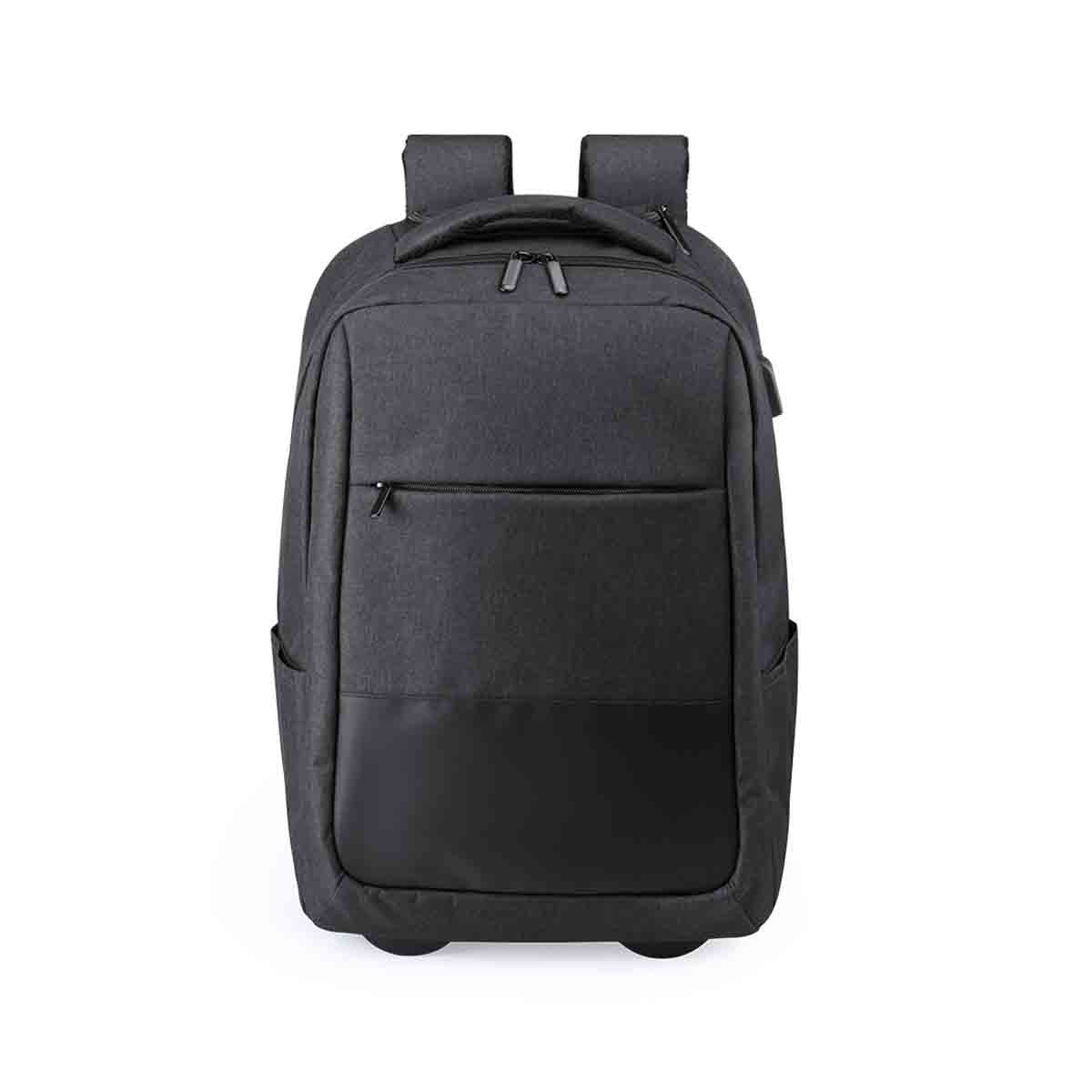 Trolley-rugzak-met-USB-poort-33-x-47-cm-15-inch-bedrukken-zwart