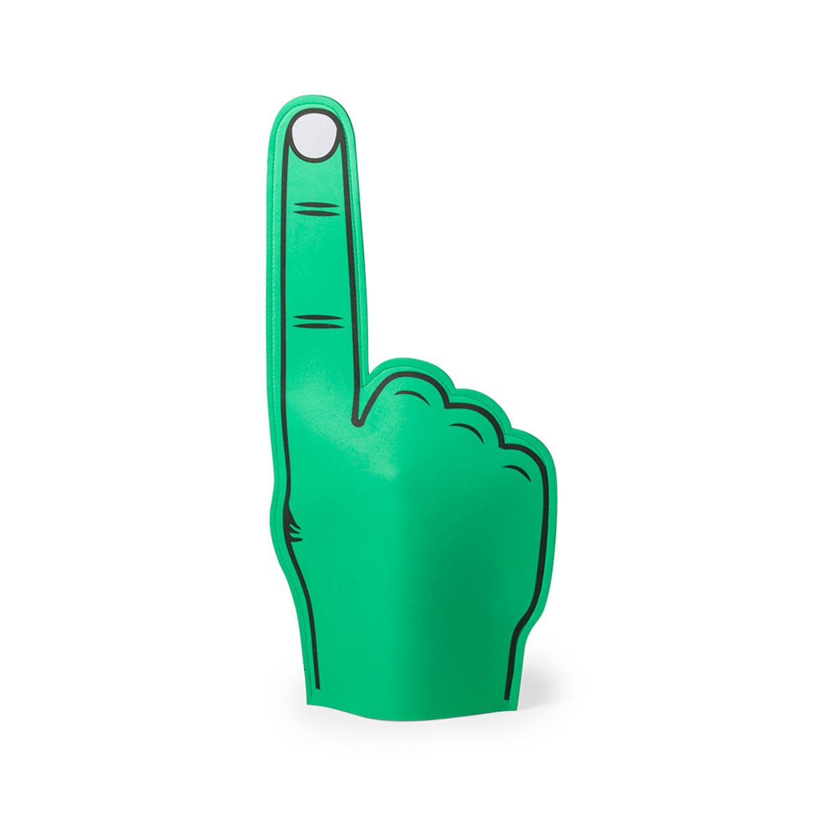 Foam-hand-wijsvinger-lang-EVA-bedrukken-groen