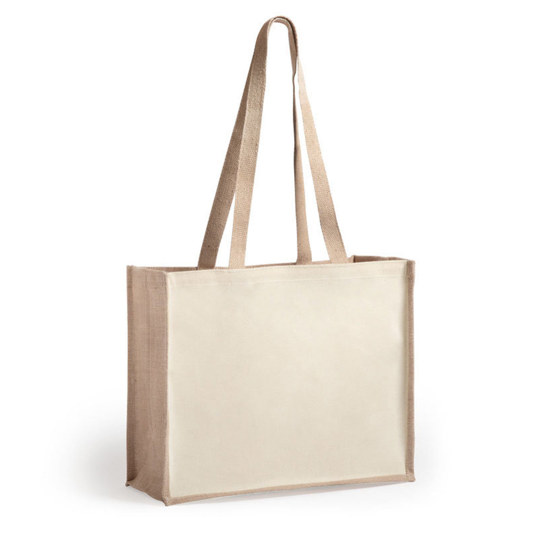 Katoenen-boodschappentas-Jute-39-x-315-cm-bedrukken-beige