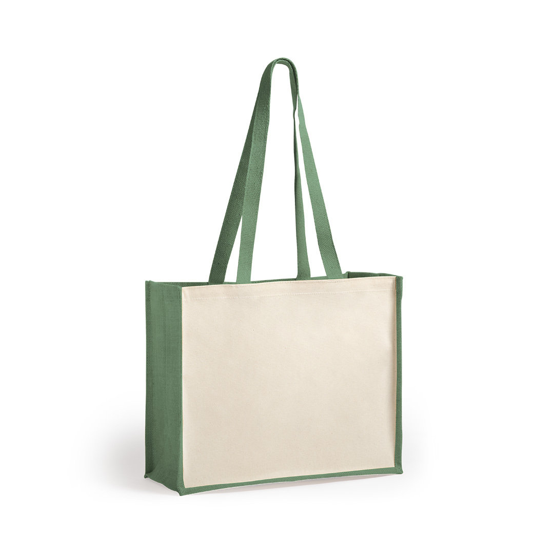 Katoenen-boodschappentas-Jute-39-x-315-cm-bedrukken-groen