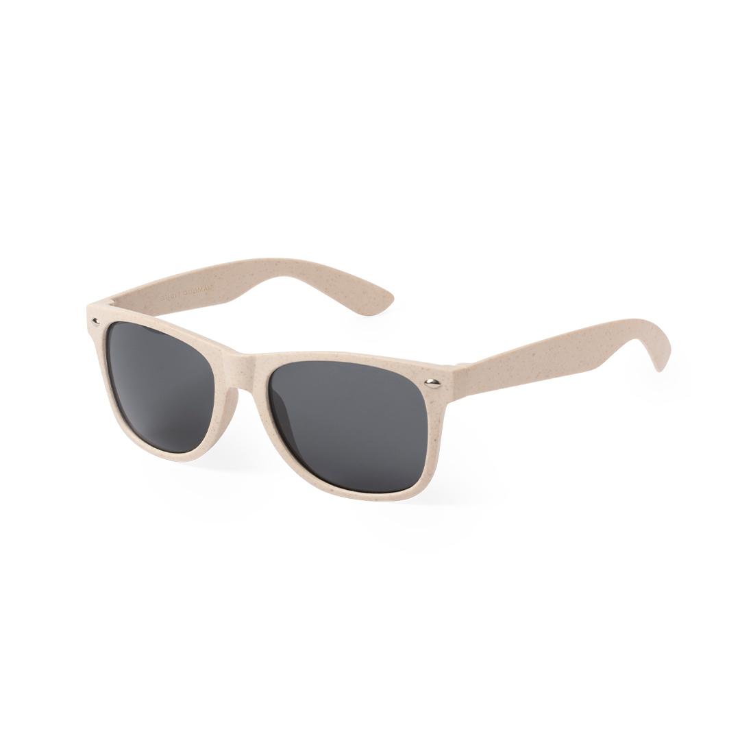 Bamboevezel-zonnebril-UV400-bedrukken-beige