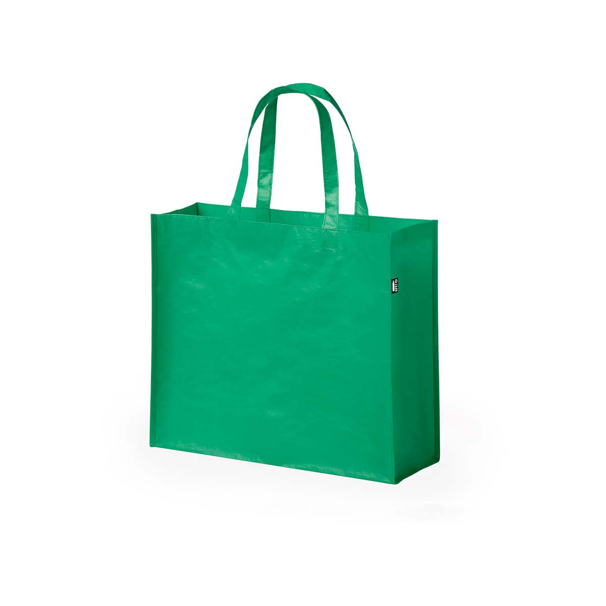 Gelamineerde-RPET-boodschappentas-42-x-35-cm-105-gm-bedrukken-groen