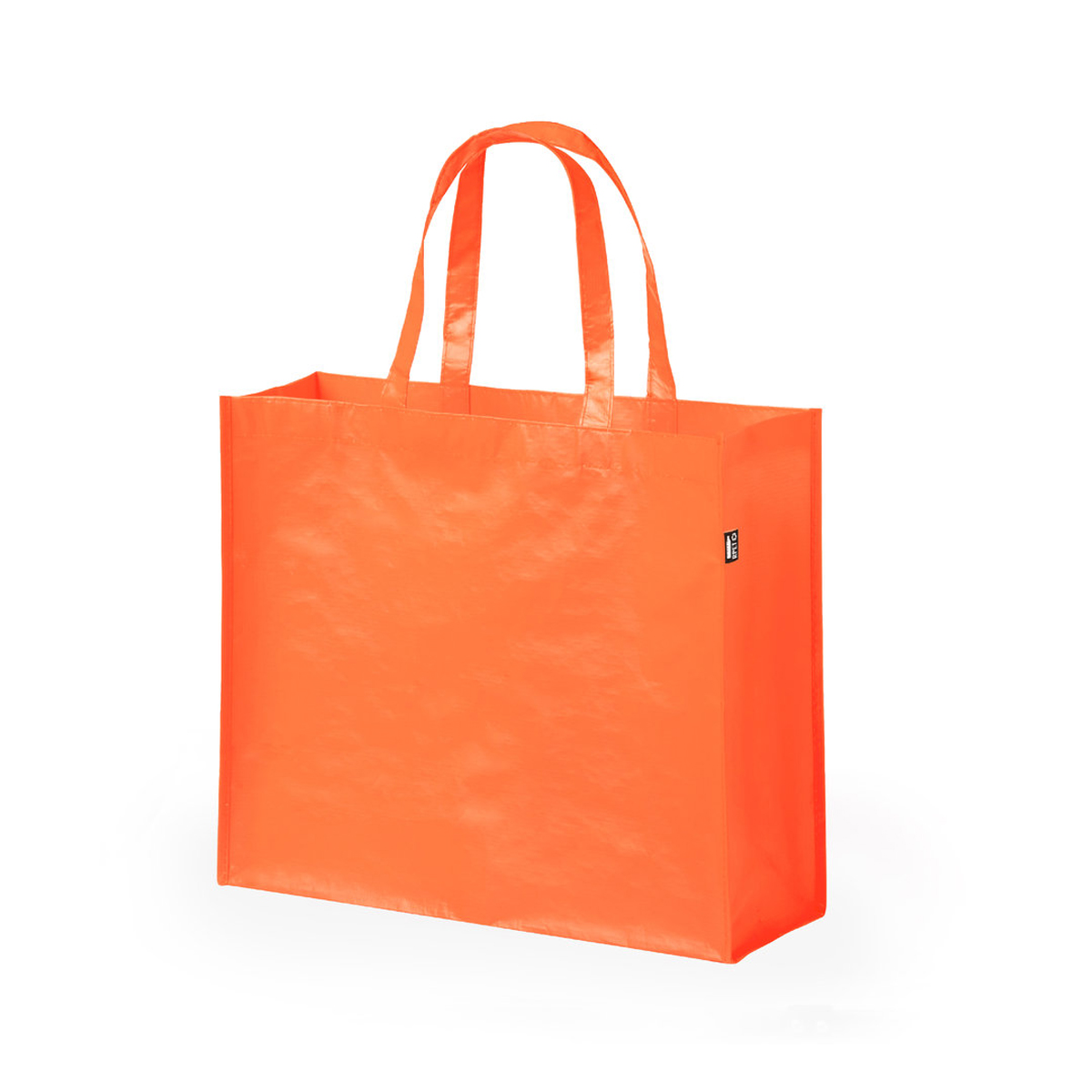 Gelamineerde-RPET-boodschappentas-42-x-35-cm-105-gm-bedrukken-oranje