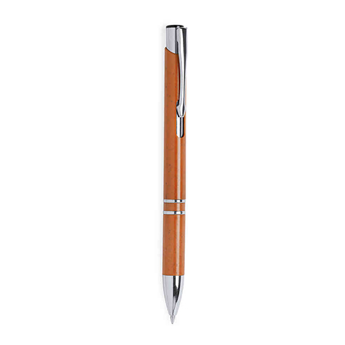 Balpen-met-zilveren-accenten-Tarwestro-bedrukken-oranje