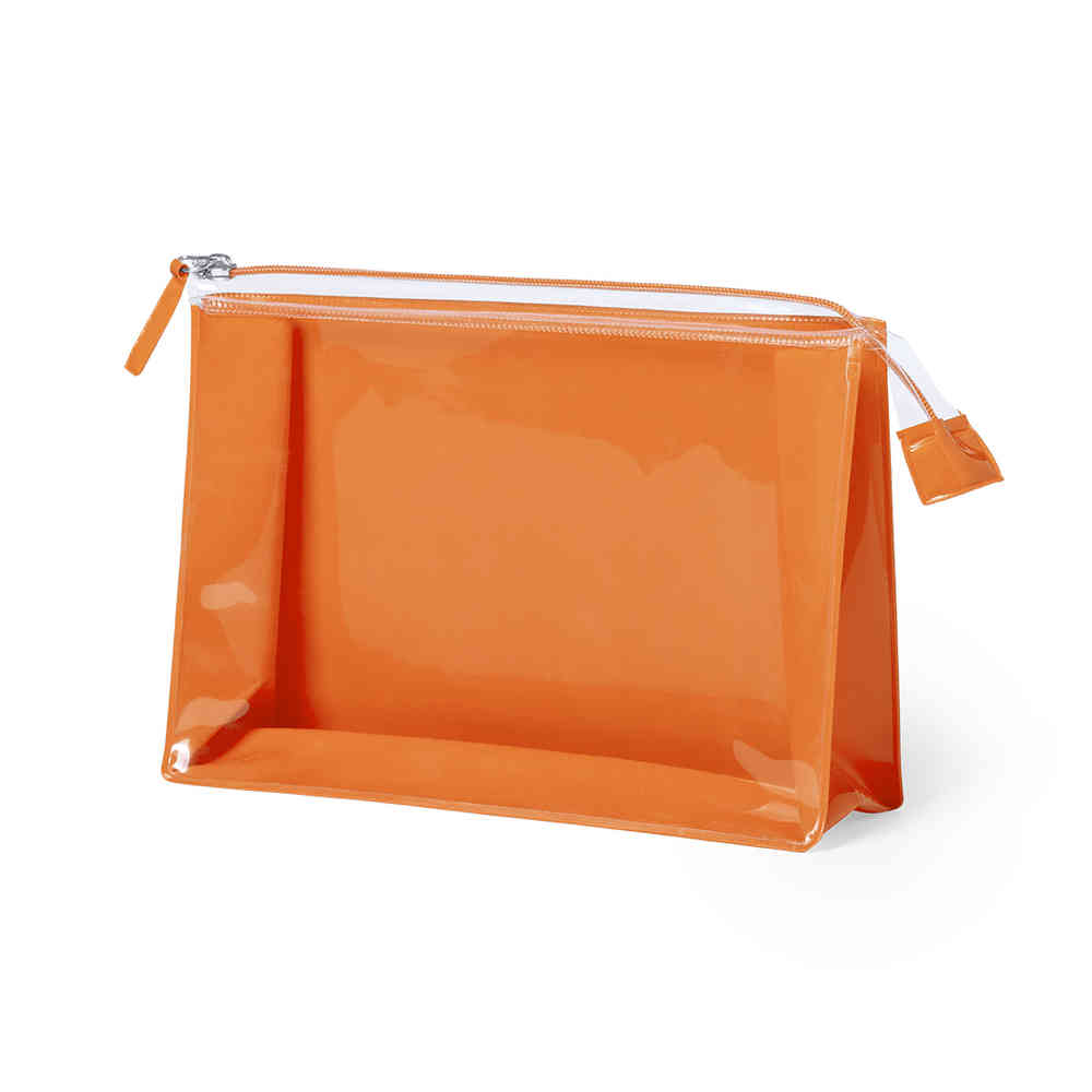 Transparante-toilettas-EVA-bedrukken-oranje