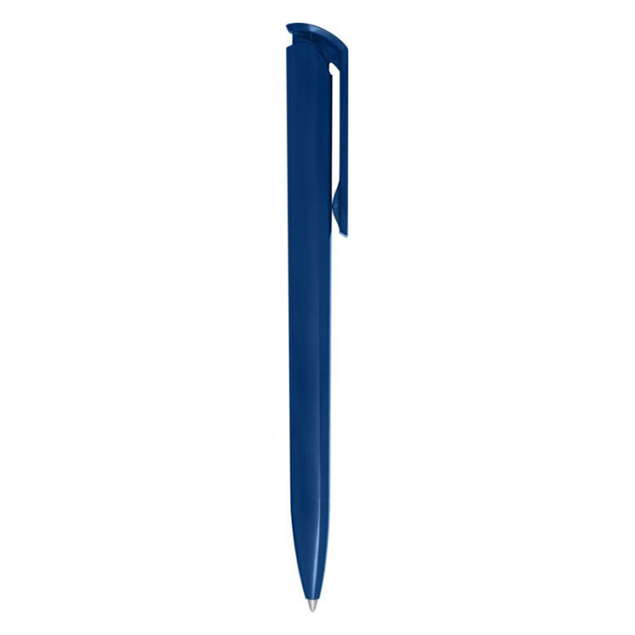 Balpen-gerecycled-kunststof-Blauwe-inkt-bedrukken-donkerblauw