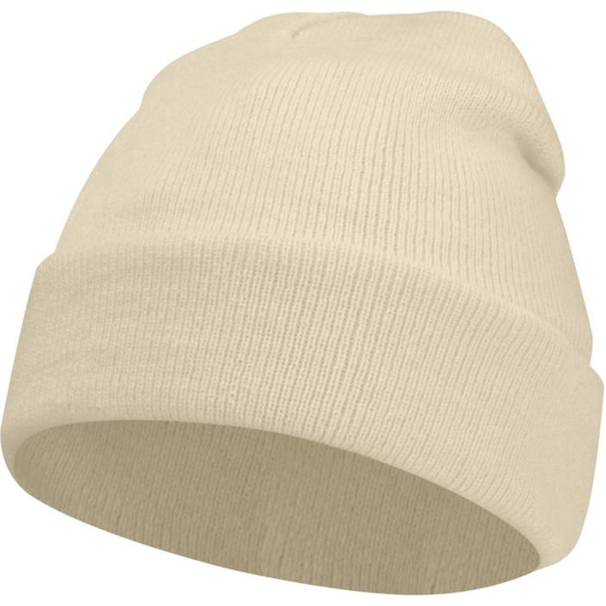 Acryl-muts-Rib-gebreid-bedrukken-beige
