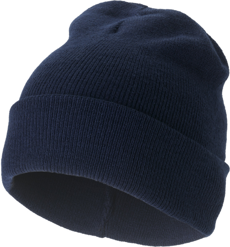Acryl-muts-Rib-gebreid-bedrukken-donkerblauw