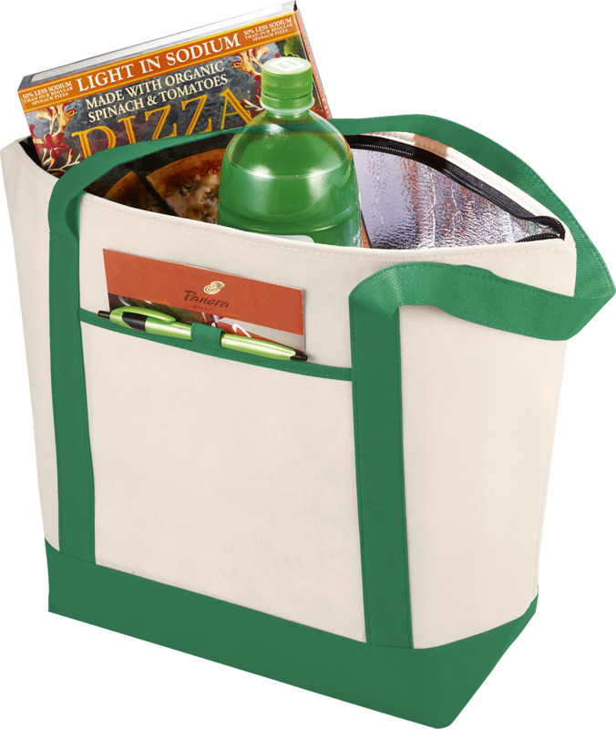 Non-woven-koeltas-80-gm-21-liter-bedrukken-groen