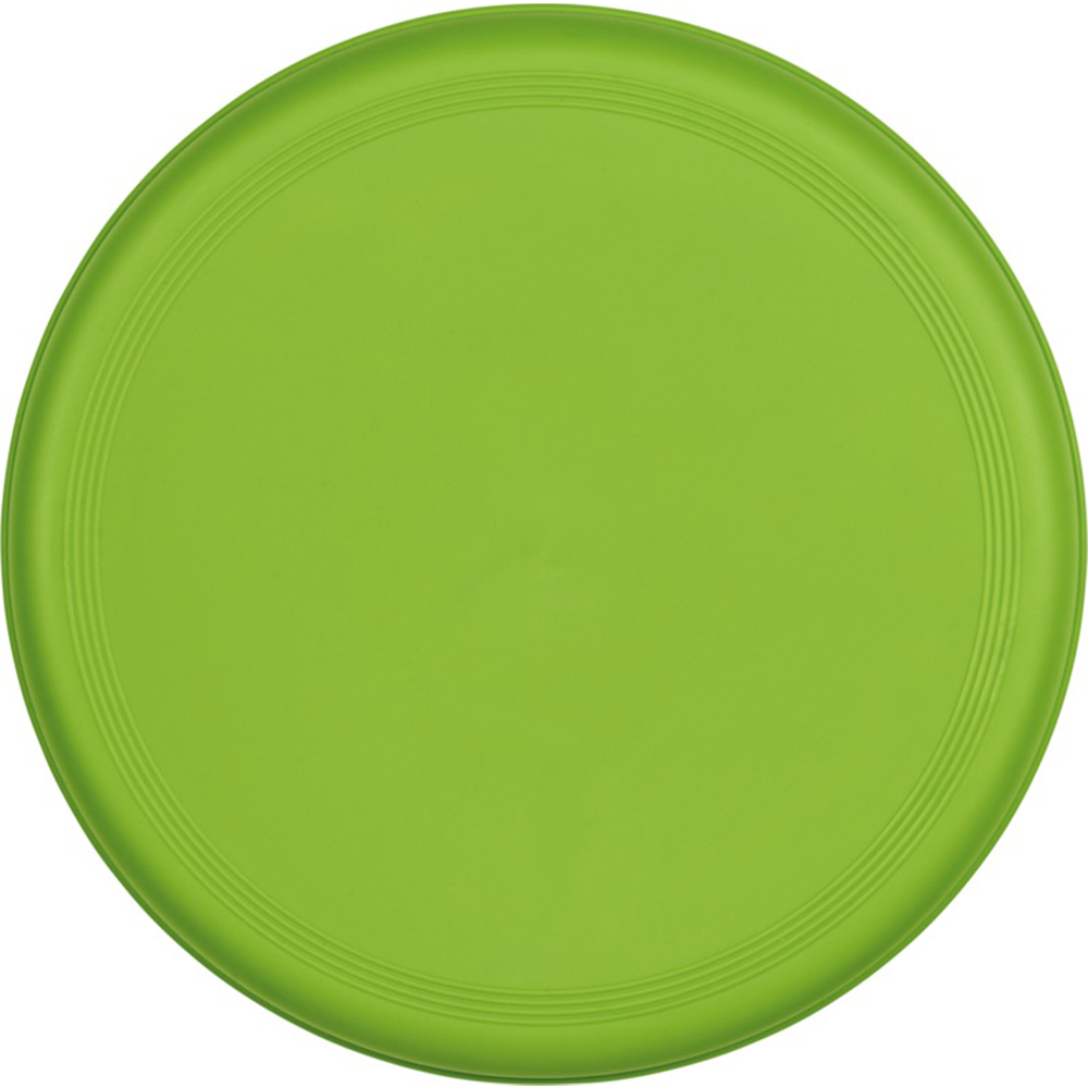 Frisbee-gerecycled-kunststof-23-cm-bedrukken-lichtgroen