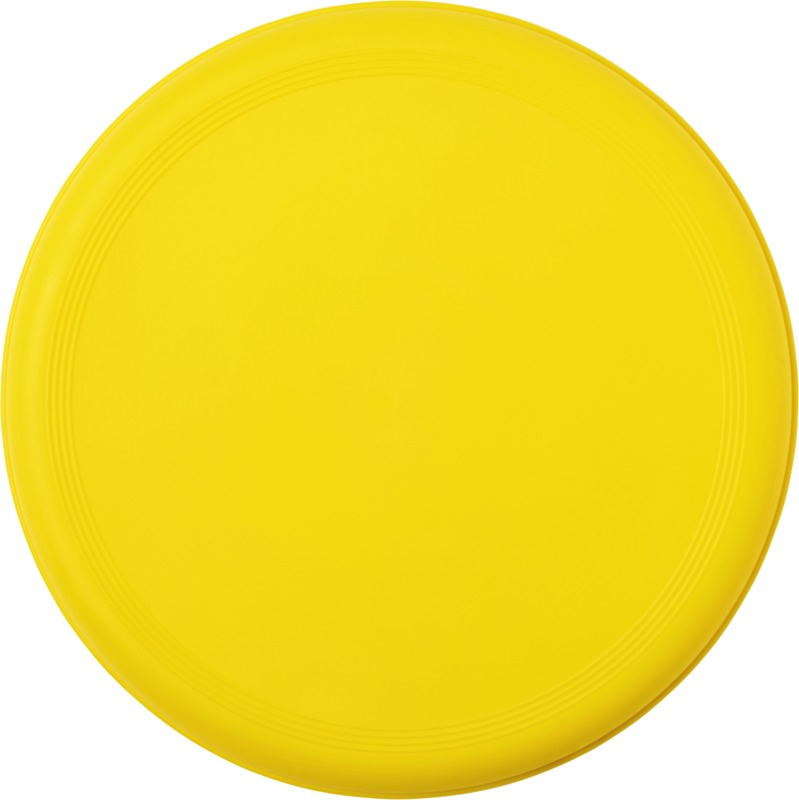 Frisbee-gerecycled-kunststof-23-cm-bedrukken-geel