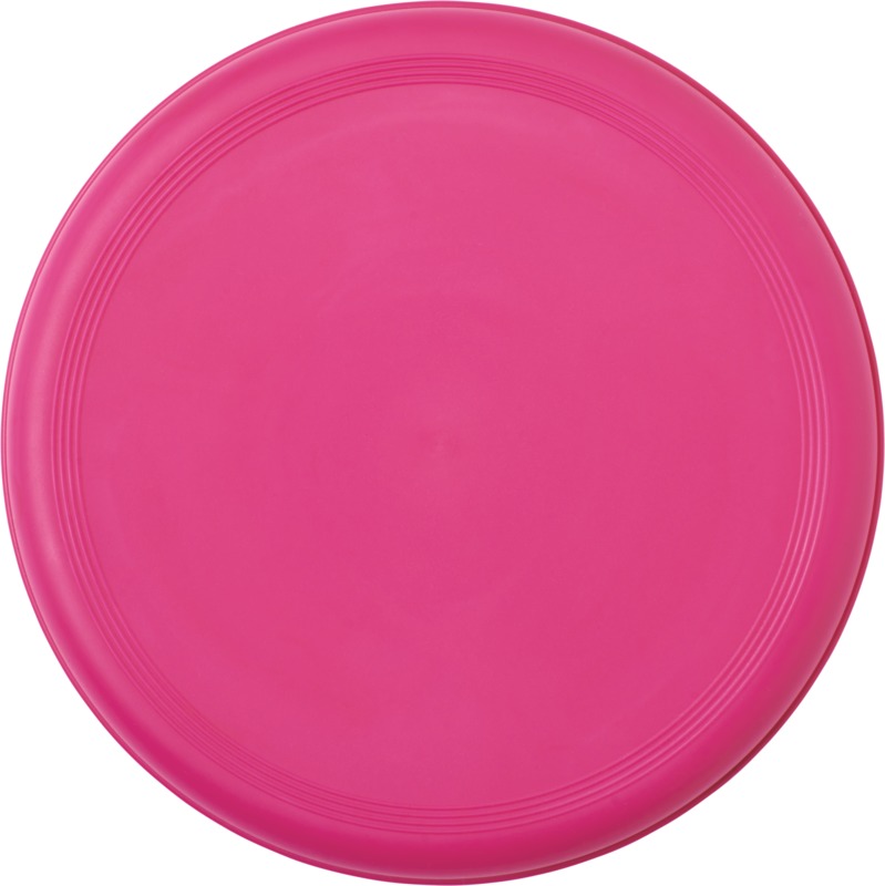 Frisbee-gerecycled-kunststof-23-cm-bedrukken-roze