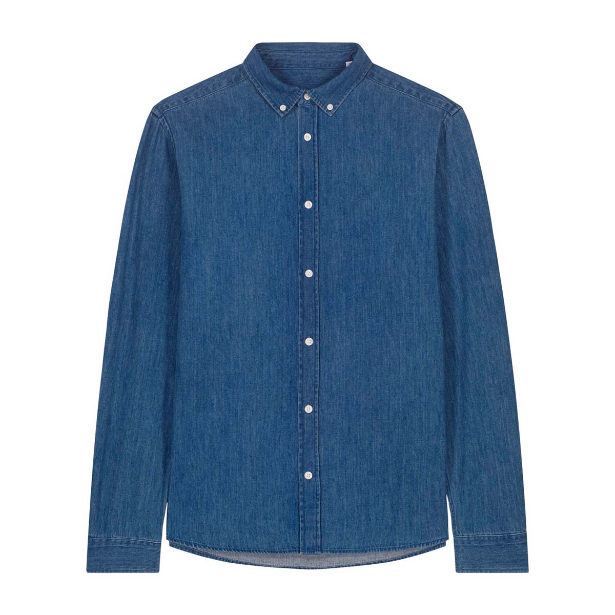 StanleyStella-Denim-overhemd-heren-235-gm-bedrukken-mid-wash